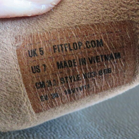 FITFLOP Lulu Chocolate Metallic Glitter Flip Flop Thong Sandals - Size US 7 - Picture 16 of 16